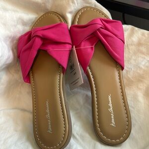 NWT Hanna Andersson Hot Pink Twisty Slides - 4Y